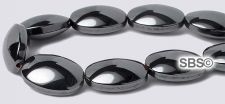 Hematite Beads 10X14 Flat Oval (non-magnetic)