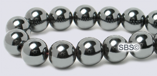 Hematite Beads 8mm Round (non-magnetic)