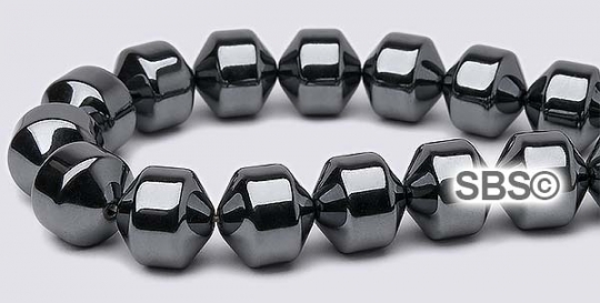 Hematite Beads 8x8 Double Cone (non-magnetic)