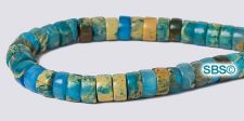 Impression Jasper Beads - 5mm Heishi
