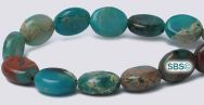 Impression Jasper Beads - 8mm x 10mm Flat Oval