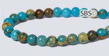 Impression Jasper Gemstone Beads - 4mm Round