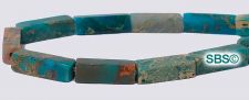 Impression Jasper Beads - 4x13 Rectangle