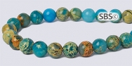 Impression Jasper Gemstone Beads - 5mm Round
