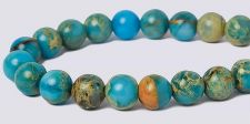 Impression Jasper Gemstone Beads - 6mm Round