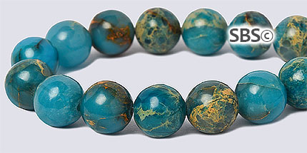 Impression Jasper Gemstone Beads