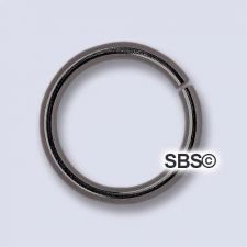 TierraCast 10mm Round Jumpring 18 gauge "Black" (50)