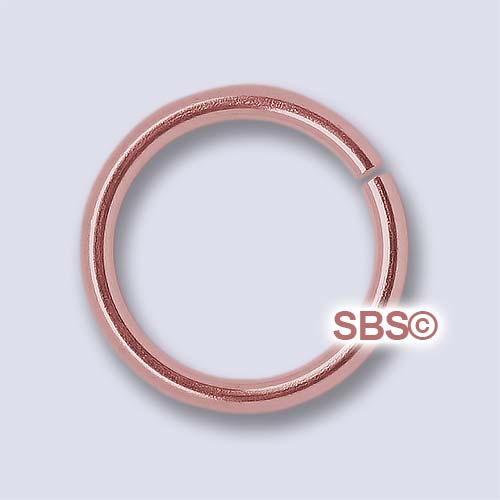TierraCast 10mm Round Jumpring 18 gauge "Copper Plate" (50)