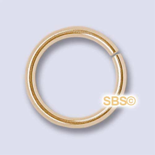 TierraCast 10mm Round Jumpring 18 gauge "Gold Plate" (50)