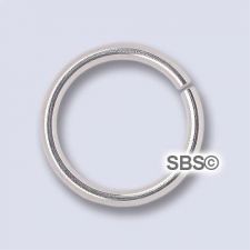 TierraCast 10mm Round Jumpring 18 gauge "Silver Plate" (50)