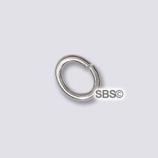 TierraCast Small Oval Jumpring 20 gauge "White Brass" (50)