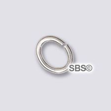 TierraCast Small Oval Jumpring 20 gauge "Silver Plate" (50)