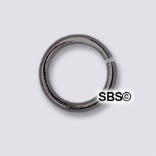 TierraCast 7mm Round Jumpring 19 gauge "Black" (50)