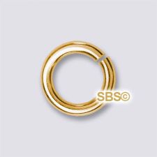 TierraCast 7mm Round Jumpring 16 gauge "Gold Plate" (50)