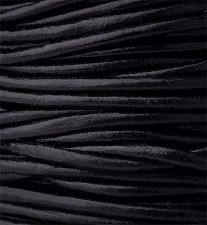 Leather Round Cord (2mm) "Black"