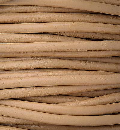 Leather Round Cord (2mm) "Natural"