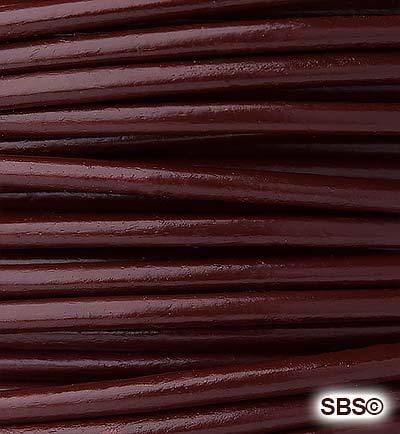Leather Round Cord (2mm) "Burgundy"