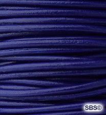 Leather Round Cord (2mm) "Dark Royal"