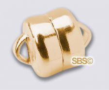 6mm MAG-LOK Magnetic Clasp - GOLD FILLED - 12 sets