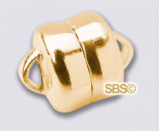 6mm MAG-LOK Magnetic Jewelry Clasp - Gold Plated - 12 sets