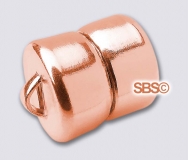 8mm MAG-LOK Magnetic Jewelry Clasp - RAW COPPER - 12 sets