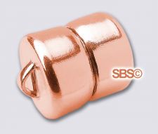 8mm MAG-LOK Magnetic Jewelry Clasp - RAW COPPER - 12 sets