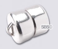 8mm MAG-LOK Magnetic Jewelry Clasp - Silver Plated - 12 sets