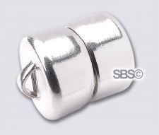 8mm MAG-LOK Magnetic Jewelry Clasp - Silver Plated - 12 sets