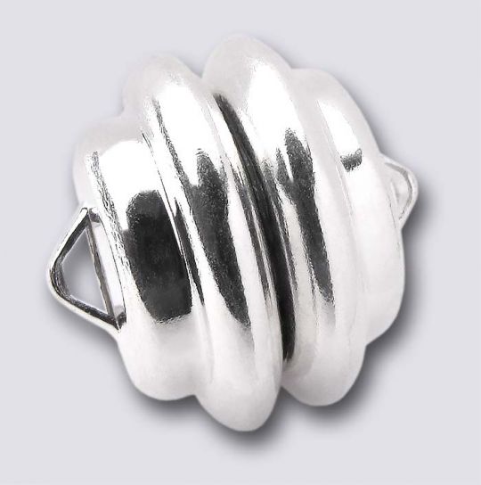 MAG-LOK Silver Plated Jewelry Clasp, Magnet, Super Strong, 11mm (Each)