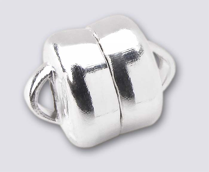 6mm MagLok Clasps (Silver Plated) 1set High Quality (Made in USA)