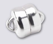 6mm MAG-LOK Magnetic Jewelry Clasp - Silver Plated - 1 set