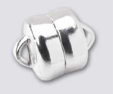 6mm MAG-LOK Magnetic Jewelry Clasp - Silver Plated - 1 set