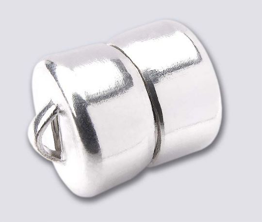 8mm MAG-LOK Magnetic Clasp - Silver Plated - 1 set