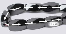 Magnetic Beads HIGH POWER 6mm x 12mm (4-sided) Twist - END POLARIZED