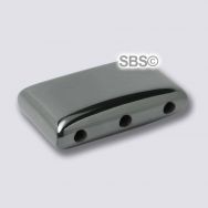 Magnetic Hematite 10x17 3-Hole Spacer Beads (100) AAA Grade