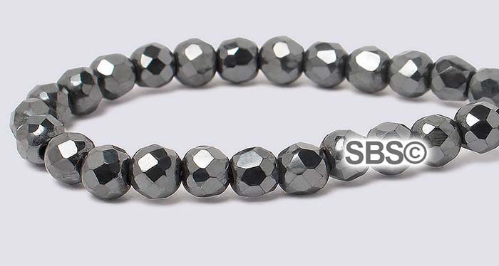 Magnetic Beads Hematite 4mm Faceted Round Spectacular Quality