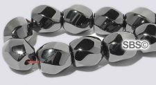 Magnetic Beads Hematite 8mm (6-sided) Twist AAA Grade