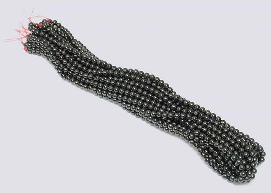 Magnetic Hematite 4mm Beads (10 strands) AAA Grade