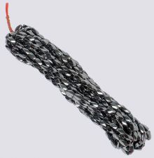 Magnetic Hematite 5x12mm 4-sided Twist Beads (10 strands) AAA Grade