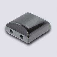 Magnetic Hematite 10x10 2-Hole Spacer Beads (12) AAA Grade