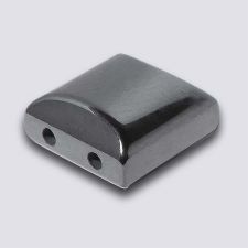 Magnetic Hematite 10x10 2-Hole Spacer Beads (12) AAA Grade