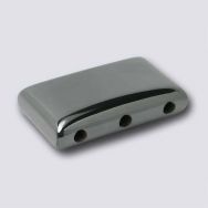 Magnetic Hematite 10x17 3-Hole Spacer Beads (12) AAA Grade