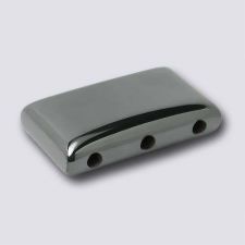 Magnetic Hematite 10x17 3-Hole Spacer Beads (12) AAA Grade