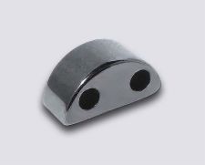 Magnetic Hematite 4x9 2-Hole (100) AAA Grade