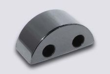 Magnetic Hematite 6x12 2-Hole (12) AAA Grade
