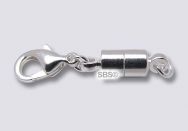 6mm Magnetic Clasp Converter (12 sets) Silver Plate