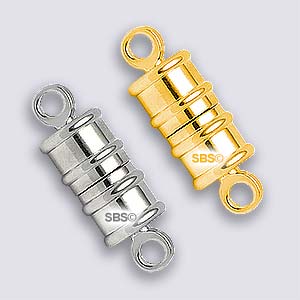 metagio 12 Pcs Magnetic Jewelry Clasps Magnetic Lobster Clasps for Necklace Bracelet Jewelry Key Ring Making Cylindrical and Ball Tone Rhinestone Ball Style Gold+Silver