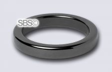Magnetic Hematite 4mm FLAT Ring (size #9.5)
