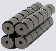 5mm x 5mm Magnetic Tube/Cylinder Clasp Hematite Color (12)