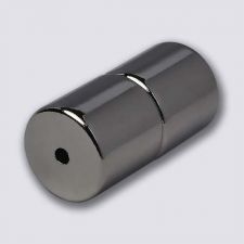 5mm x 5mm Magnetic Tube/Cylinder Clasp Hematite Color (1)